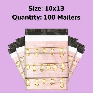 Pack of 100 Mailers, Size 10x13, YEAR ROUND PERFECT! Shipping Supplies Mailers